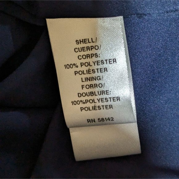 Maggy London sleeveless blue floral scarf‎ asymmetrical hem summer dress Size 2 - Picture 10 of 10